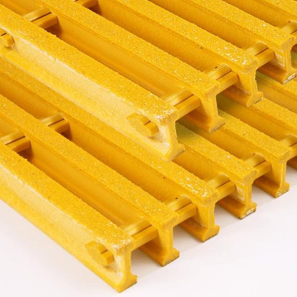 Open Structure Pultruded GRP Grating (Gritted Surface)