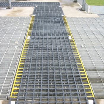 Waste Water Treatment GRP Walkway installation