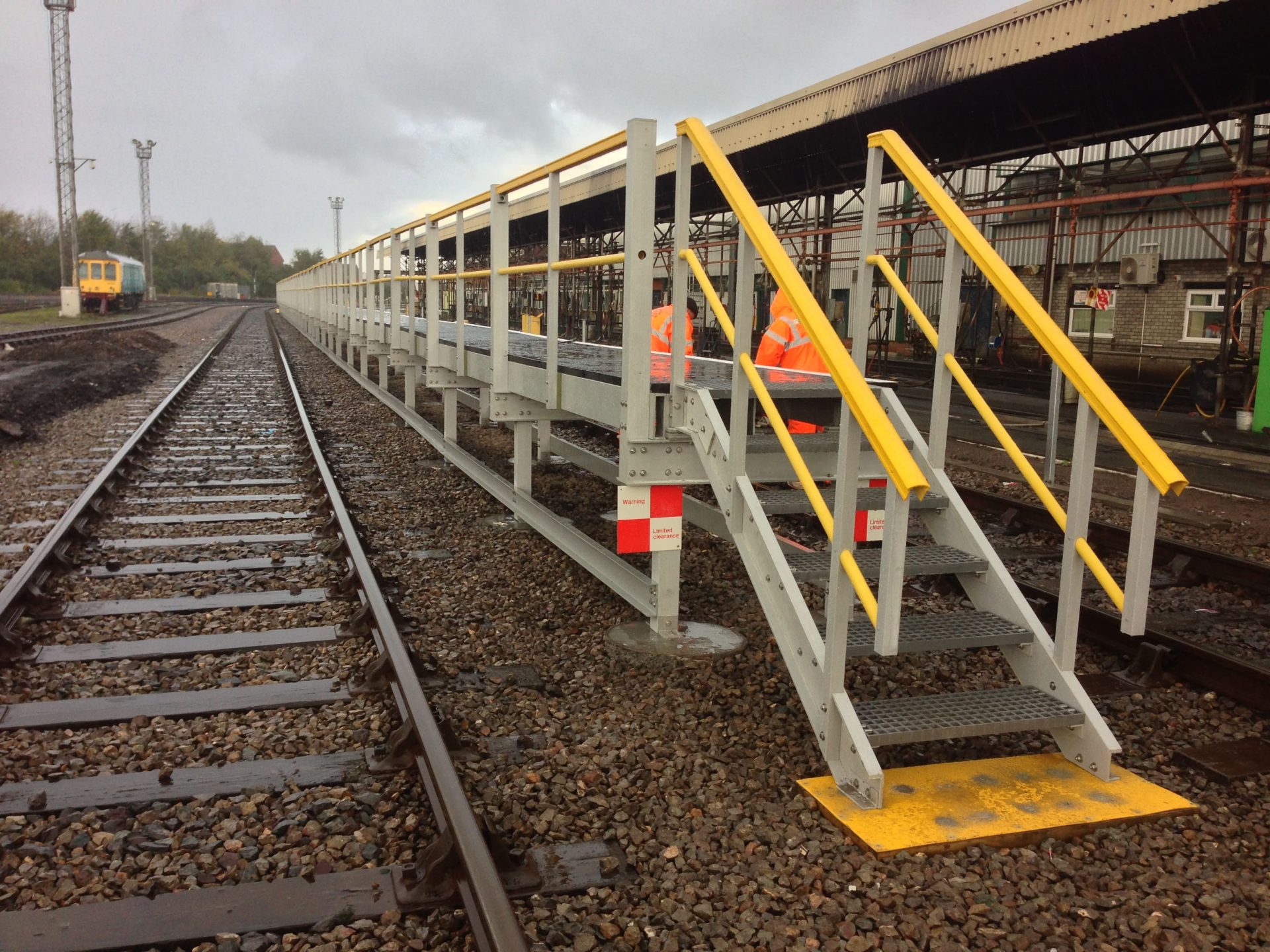 GRP 90m train maintenance platform