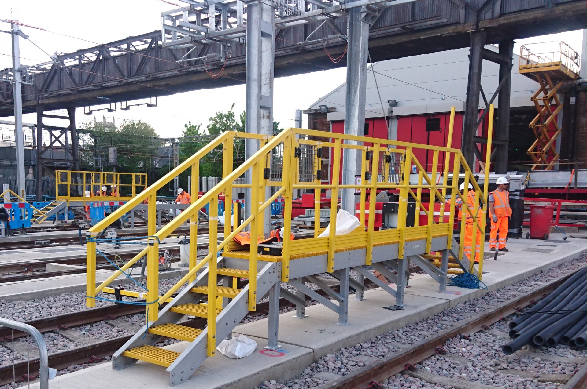 GRP Safe Access Maintenence Platform Train Care Depot