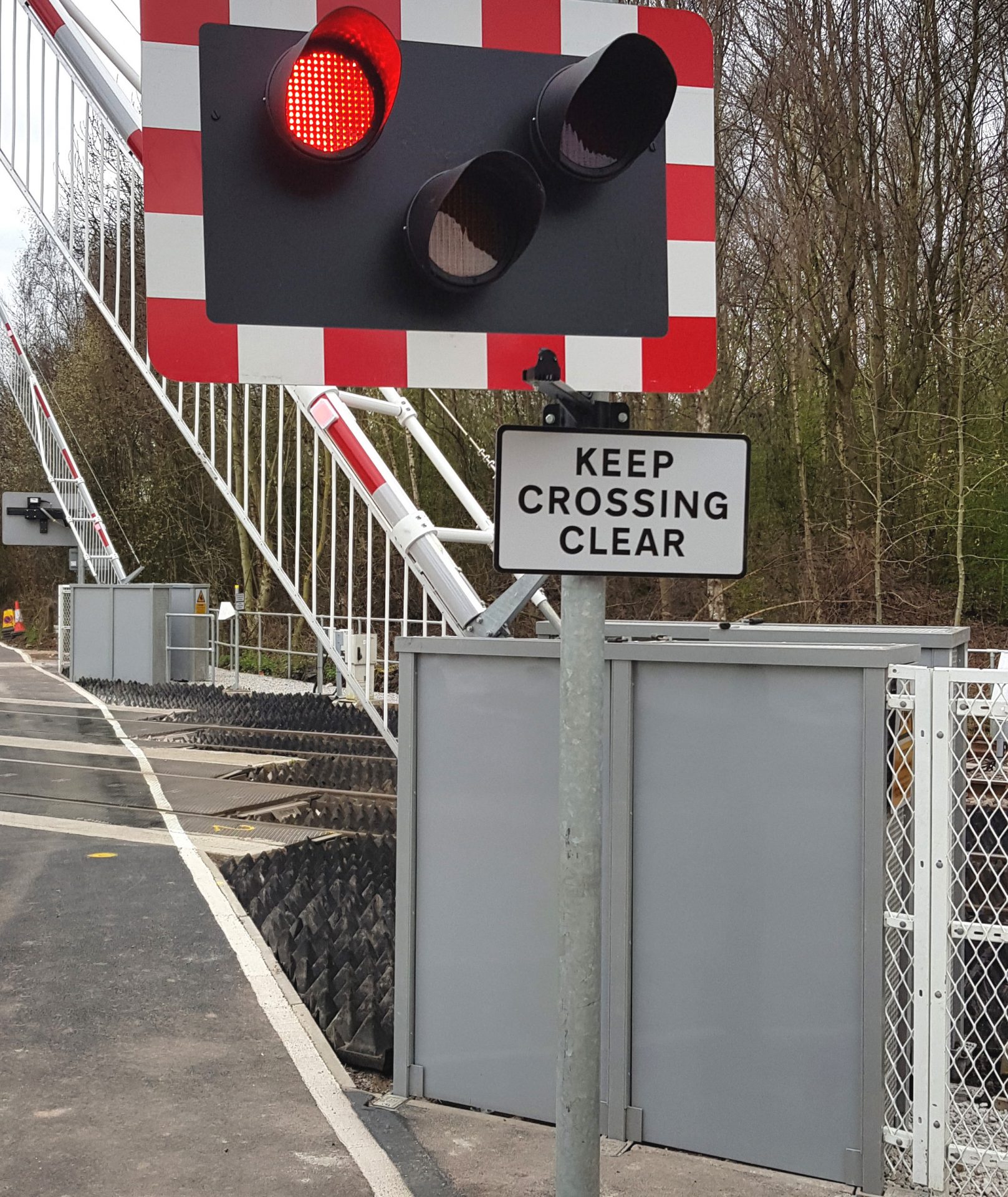 Railway Crossing Barrier GRP Guarding