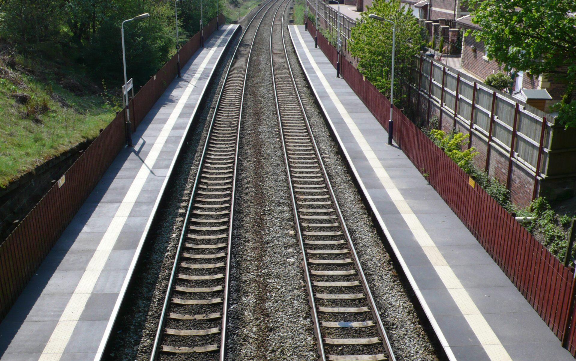 Railway station platform surface replacement using GRP