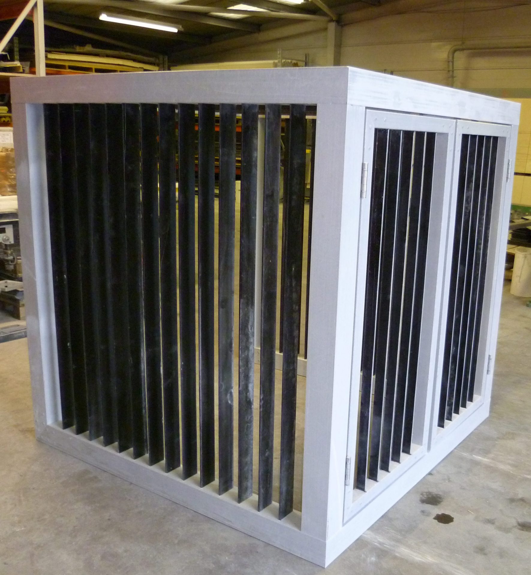 Submersible GRP reservoir debris screen